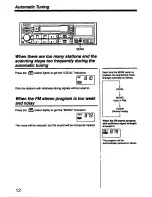 Предварительный просмотр 12 страницы Sony CDX-A55 - Autosound Cd Changer Operating Instructions Manual