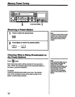 Предварительный просмотр 16 страницы Sony CDX-A55 - Autosound Cd Changer Operating Instructions Manual