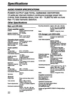 Предварительный просмотр 22 страницы Sony CDX-A55 - Autosound Cd Changer Operating Instructions Manual