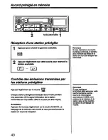 Предварительный просмотр 40 страницы Sony CDX-A55 - Autosound Cd Changer Operating Instructions Manual