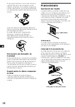 Предварительный просмотр 38 страницы Sony CDX-C460 - Fm/am Compact Disc Player Operating Instructions Manual