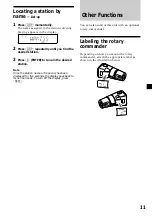 Preview for 11 page of Sony CDX-C4750 - Fm/am Compact Disc Player Operating Instructions Manual