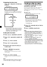 Предварительный просмотр 18 страницы Sony CDX-C4750 - Fm/am Compact Disc Player Operating Instructions Manual