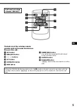 Предварительный просмотр 5 страницы Sony CDX-C480 - Fm/am Compact Disc Player Operating Instructions Manual