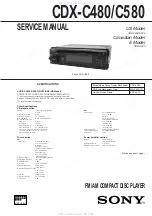 Sony CDX-C480 - Fm/am Compact Disc Player Service Manual предпросмотр