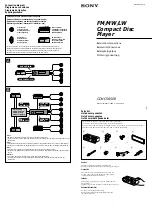 Предварительный просмотр 1 страницы Sony CDX-C4850R Installation/Connections