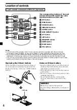 Предварительный просмотр 6 страницы Sony CDX-C4900R Operating Instructions Manual