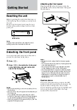 Предварительный просмотр 7 страницы Sony CDX-C4900R Operating Instructions Manual