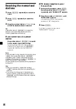 Предварительный просмотр 16 страницы Sony CDX-C4900R Operating Instructions Manual