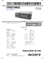 Sony CDX-C4900R Service Manual предпросмотр