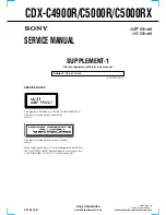 Предварительный просмотр 57 страницы Sony CDX-C4900R Service Manual