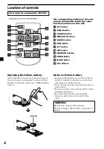 Предварительный просмотр 6 страницы Sony CDX-C5000FP Operating Instructions Manual