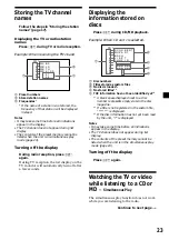 Предварительный просмотр 23 страницы Sony CDX-C5000FP Operating Instructions Manual