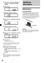 Предварительный просмотр 24 страницы Sony CDX-C5000FP Operating Instructions Manual