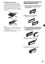 Предварительный просмотр 25 страницы Sony CDX-C5000FP Operating Instructions Manual