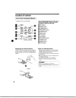 Предварительный просмотр 6 страницы Sony CDX-C5000X - Fm/am Compact Disc Player Operating Instructions Manual