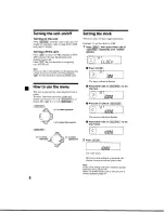 Предварительный просмотр 8 страницы Sony CDX-C5000X - Fm/am Compact Disc Player Operating Instructions Manual