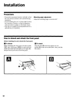 Предварительный просмотр 12 страницы Sony CDX-C5005 - Fm/am Compact Disc Player Installation/Connections Manual