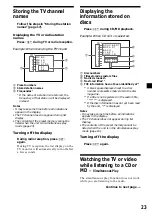 Предварительный просмотр 23 страницы Sony CDX-C5050X - Fm/am Compact Disc Player Operating Instructions Manual