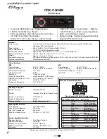 Sony CDX-C5050X - Fm/am Compact Disc Player Specifications preview