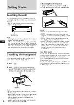 Preview for 6 page of Sony CDX-C570R Operating Instructions Manual