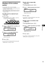 Preview for 9 page of Sony CDX-C570R Operating Instructions Manual