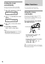 Preview for 16 page of Sony CDX-C570R Operating Instructions Manual