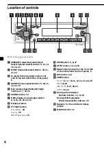 Предварительный просмотр 4 страницы Sony CDX-C5850R Operating Instructions Manual