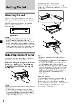 Предварительный просмотр 6 страницы Sony CDX-C5850R Operating Instructions Manual