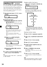 Предварительный просмотр 24 страницы Sony CDX-C5850R Operating Instructions Manual