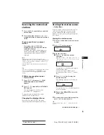 Preview for 9 page of Sony CDX-C610 Operating Instructions Manual