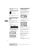 Preview for 6 page of Sony CDX-C610RDS Operating Instructions Manual