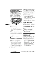 Preview for 10 page of Sony CDX-C610RDS Operating Instructions Manual