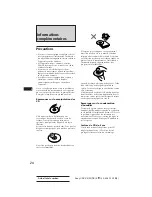 Preview for 50 page of Sony CDX-C610RDS Operating Instructions Manual