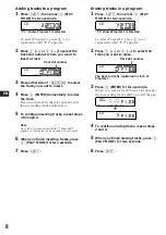 Preview for 8 page of Sony CDX-C660 - Fm/am Compact Disc Player Operating Instructions Manual