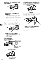 Preview for 12 page of Sony CDX-C660 - Fm/am Compact Disc Player Operating Instructions Manual