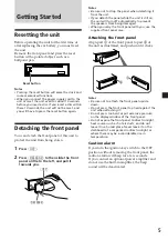 Предварительный просмотр 5 страницы Sony CDX-C6600 Operating Instructions Manual