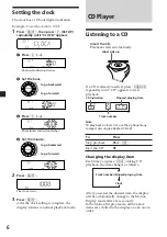 Предварительный просмотр 6 страницы Sony CDX-C6600 Operating Instructions Manual