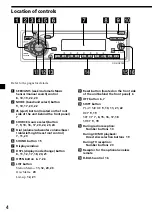 Preview for 4 page of Sony CDX-C6750 Operating Instructions Manual