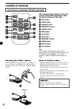 Предварительный просмотр 6 страницы Sony CDX-C6800X Operating Instructions Manual