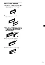 Предварительный просмотр 23 страницы Sony CDX-C6800X Operating Instructions Manual