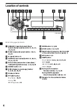 Предварительный просмотр 4 страницы Sony CDX-C6850R Operating Instructions Manual