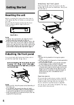 Предварительный просмотр 6 страницы Sony CDX-C6850R Operating Instructions Manual