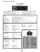 Sony CDX-C7050X Product Guide Specifications предпросмотр