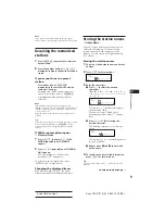 Предварительный просмотр 9 страницы Sony CDX-C710 Operating Instructions Manual