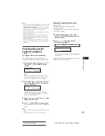 Предварительный просмотр 15 страницы Sony CDX-C710 Operating Instructions Manual