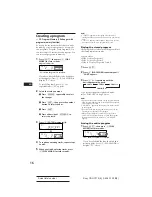 Предварительный просмотр 16 страницы Sony CDX-C710 Operating Instructions Manual