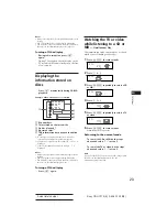 Предварительный просмотр 23 страницы Sony CDX-C710 Operating Instructions Manual