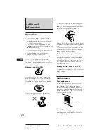 Предварительный просмотр 24 страницы Sony CDX-C710 Operating Instructions Manual