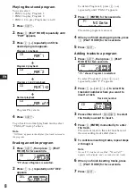 Preview for 8 page of Sony CDX-C760 - Fm/am Compact Disc Player Operating Instructions Manual